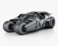 蝙蝠車 Tumbler 2005 3D模型 wire render