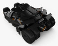 蝙蝠車 Tumbler 2005 3D模型 顶视图