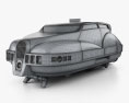 Fifth element タクシー 1997 3Dモデル wire render