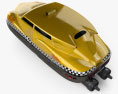 제5원소' 영화에서 나온 택시가 3D 모델  top view