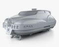 Fifth Element Taxi 1997 3D-Modell clay render