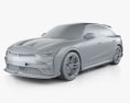 Mullen Five RS 2024 3d model clay render
