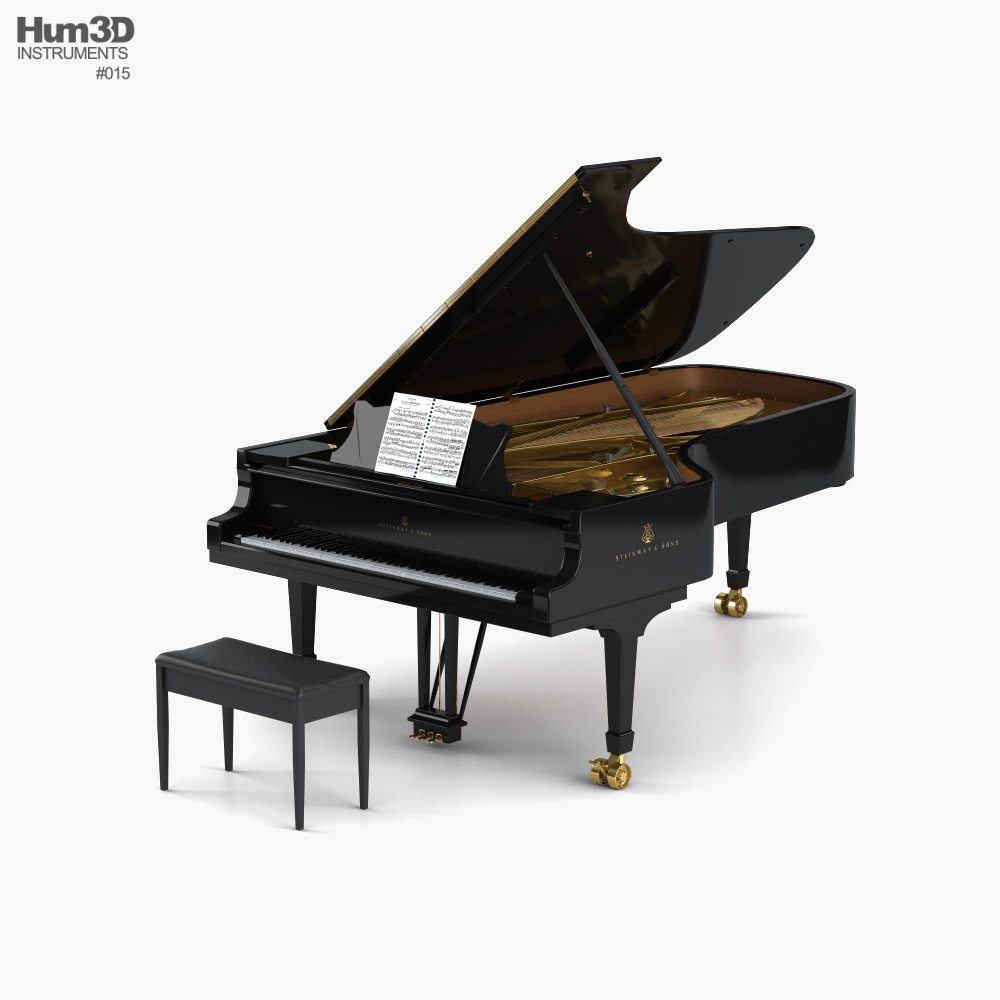 Grand piano Modèle 3D