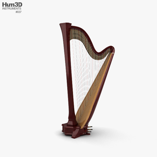 Harpe Modèle 3D
