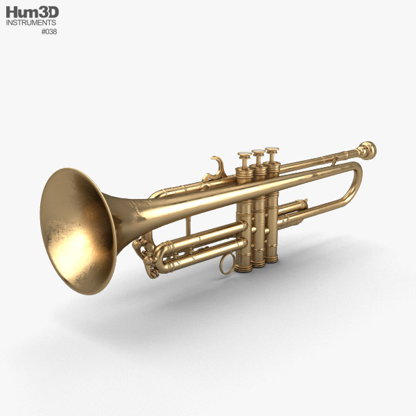 La trompette de Louis Armstrong Modèle 3D