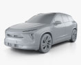NIO ES6 2020 3D 모델  clay render