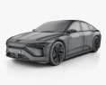 NIO ET Preview 2022 3D 모델  wire render