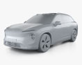 NIO ES7 2024 3D модель clay render