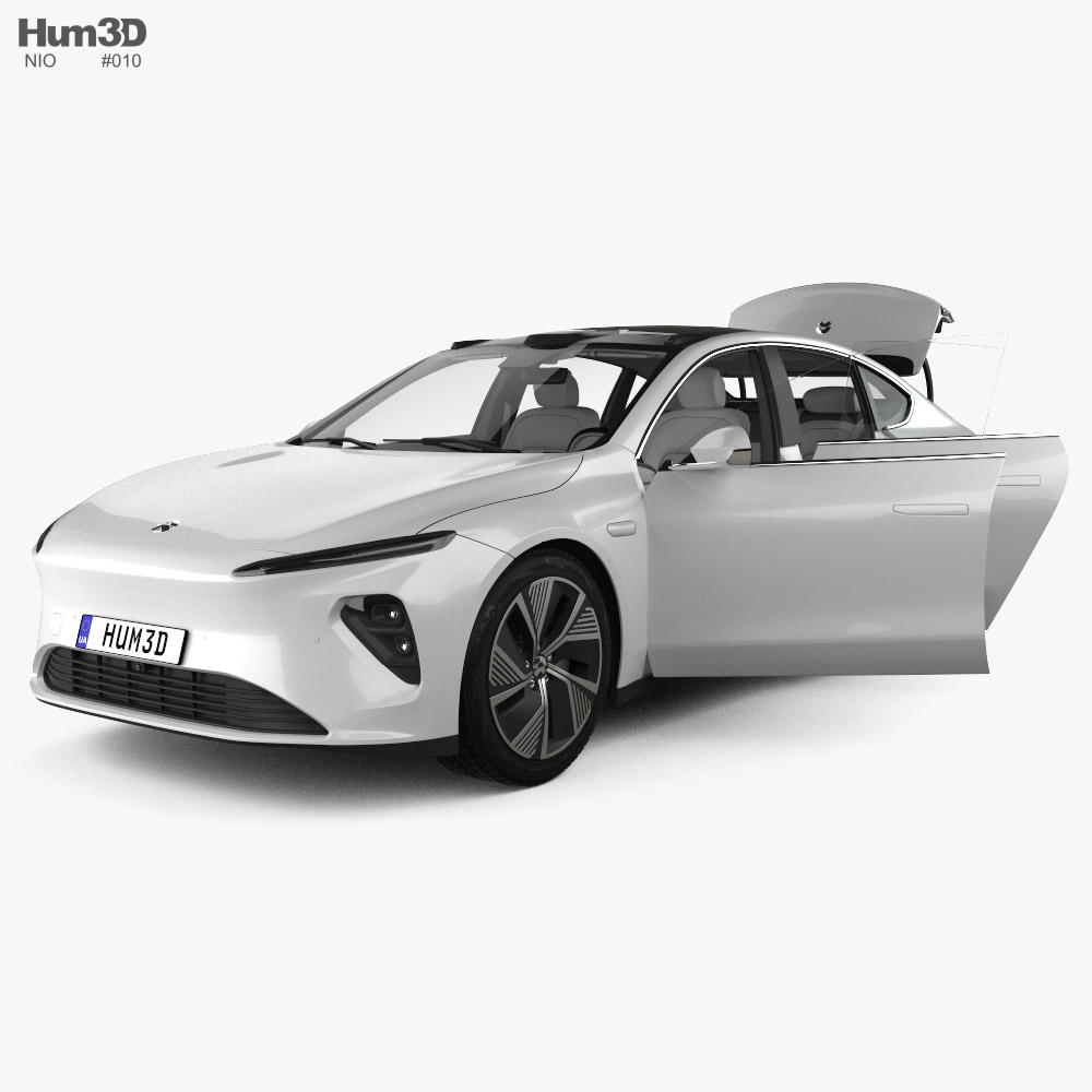 NIO ET7 with HQ interior 2024 3D model