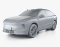 NIO EC7 2024 3D модель clay render