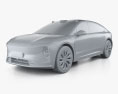 NIO ET9 2024 3D-Modell clay render