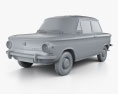 NSU Prinz 4 1961 3D-Modell clay render