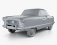 Nash Metropolitan 1956 3D模型 clay render
