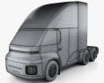Neuron EV TORQ 트랙터 트럭 2023 3D 모델  wire render