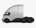 Neuron EV TORQ Tractor Truck 2023 3d model side view