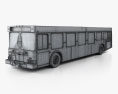 New Flyer D40LF bus 2010 3d model wire render