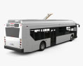 New Flyer Xcelsior Electric Bus 2016 3d model back view