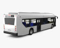 New-Flyer Xcelsior Bus with HQ interior 2016 Modèle 3d vue arrière
