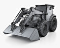 New Holland TD5 Loader Tractor 2017 3d model wire render