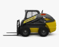 New Holland L225 Skid Steer Fork 2017 3Dモデル side view