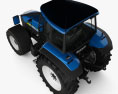 New Holland TM 140 2019 3D 모델  top view