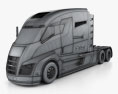 Nikola One トラクター・トラック 2015 3Dモデル wire render