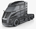Nikola Two Camion Trattore 2020 Modello 3D wire render