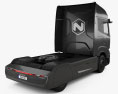 Nikola TRE Sattelzugmaschine 2020 3D-Modell Rückansicht
