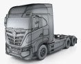 Nikola Tre BEV Camion Trattore 2024 Modello 3D wire render