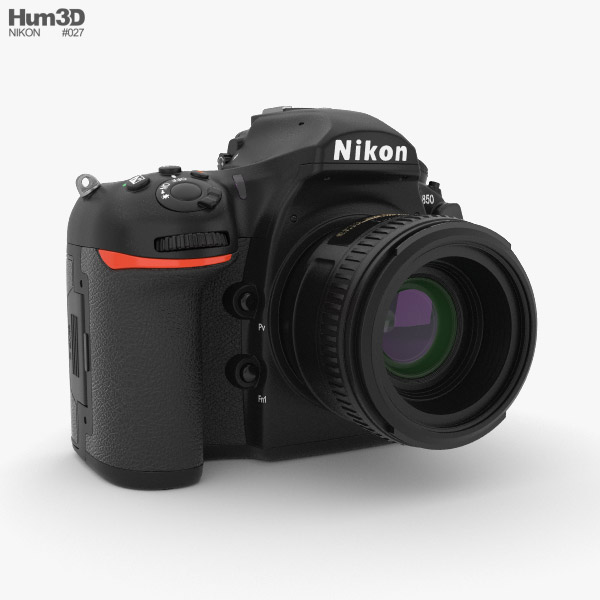 Nikon D850 3D-Modell