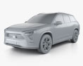Nio ES8 2020 3D-Modell clay render