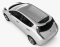 Nissan LEAF 2013 3d model top view
