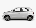 Nissan Micra (March) 2011 3d model side view
