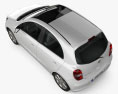 Nissan Micra (March) 2011 3d model top view