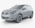 Nissan Qashqai (Dualis) 2014 3D模型 clay render