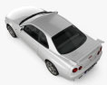 Nissan Skyline R34 GT-R coupe 1999 3d model top view