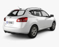Nissan Rogue 2013 3D 모델  back view