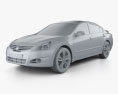 Nissan Altima 2015 3d model clay render