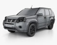 Nissan X-Trail 2013 3D-Modell wire render
