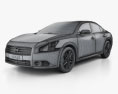 Nissan Maxima 2015 3D-Modell wire render