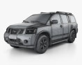 Nissan Armada 2014 3D-Modell wire render