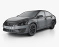 Nissan Altima (Teana) 2016 3D модель wire render