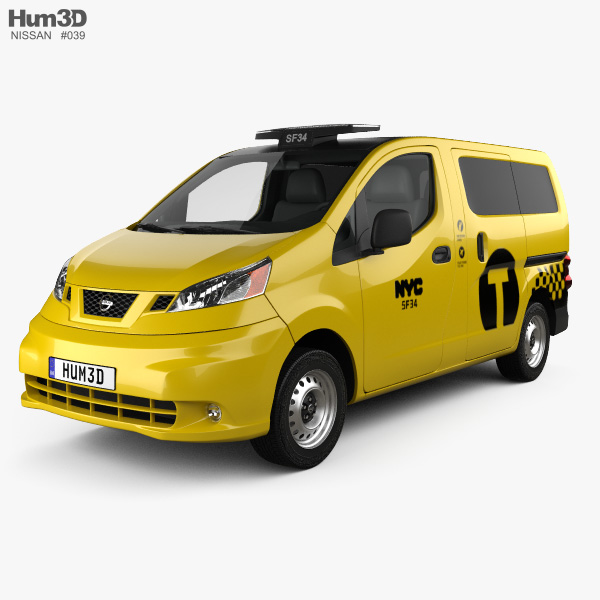 Nissan NV200 New York Taxi 2016 3D model