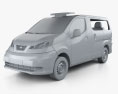 Nissan NV200 New York Taxi 2016 3d model clay render
