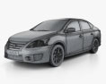 Nissan Sentra SR 2016 Modello 3D wire render