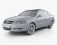 Nissan Almera (B10) Classic 2014 3D-Modell clay render