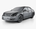 Nissan Teana (J32) 2014 3D模型 wire render