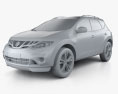 Nissan Murano (Z51) 2014 3d model clay render