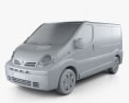 Nissan Primastar Passenger Van 2007 3D模型 clay render