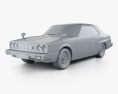 Nissan Skyline (C210) GT Coupe 2000 Modello 3D clay render